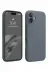 Apple iPhone 16 Plus Kılıf Nano içi Kadife Silikon - Gri 1
