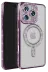 Apple iPhone 16 Pro Max Kılıf Joke Simli Magneticsafe Kılıf - Derin Mor 1