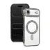 Apple İphone 17 Air Joke Simli Magneticsafe Kılıf - Gümüş 1