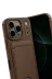 Apple iPhone 17 Pro Kelvin Kartvizitli Silikon - Kahverengi 3