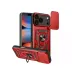 Apple İphone 17 Pro Max Pars Lens Yüzüklü Silikon - Kırmızı 1