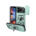 Apple İphone 17 Pro Pars Lens Yüzüklü Silikon - Yeşil 1