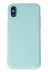 Apple iPhone X Kılıf First Silikon - Turkuaz 1