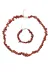 ART LİFE DOĞALTAŞ Natural Stones artlıfedoğaltaş600289 Kırmızı Jasper Kolye Kırmızı Jasper Bileklik Seti Çelik Tel Çelik Klips Çelik Halka Çelik Zincir 4