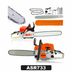 ASR733 Assur Benzinli Zincirli Ağaç Odun Dal Kesme Motorlu Testere Hızar Turuncu Beyaz 2000W 8500 Rpm 1