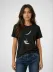 Astronot Ay Temalı Tişört Kısa Kol Yazlık Bisiklet Yaka T-Shirt - Siyah - L - Siyah 3