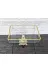 atabey home ATABEYOVALBORCAMAYAKLI Premium Dikdörtgen Borcam 28 Cm Döküm Gold Ayakli & Sunumluk & Salatalik 2