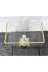 atabey home ATABEYOVALBORCAMAYAKLI Premium Dikdörtgen Borcam 28 Cm Döküm Gold Ayakli & Sunumluk & Salatalik 4