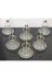 atabey home ATBEY HOME Çay Set 18 Parça 6 Kişilik Kelebek Siyah Lüx Çay Kaşıklı Büyük Bardak 155Cc 3