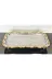 atabey home BATONÇELİKTEPSİLER 2'li Ayakli Sunum Tepsisi & Baton Pasta Servisi Çelik Tepsi Döküm Gold Çerçeve 32 Cm 4