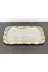 atabey home BATONÇELİKTEPSİLER Tekli Sunum Tepsisi & Baton Pasta Servisi Çelik Tepsi Döküm Gold Çerçeve 32 Cm 3