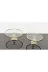 atabey home çerçeveliseriyuvarlak 2'li Cam Yuvarlak Servis Tabaği 20+25 Cm-Sunumluk Döküm Gold Çerçeve Ve Döküm Ayak 1