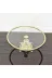 atabey home çerçeveliseriyuvarlak Cam Yuvarlak Büyük Servis Tabaği 25 Cm-Sunumluk Döküm Gold Çerçeve Ve Döküm Ayak 1