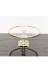 atabey home çerçeveliseriyuvarlak Cam Yuvarlak Küçük Servis Tabaği 20 Cm-Sunumluk Döküm Gold Çerçeve Ve Döküm Ayak 2