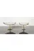 atabey home çerçeveliseriyuvarlak Porselen Sade Yuvarlak 2'li Servis Tabaği Srti-Sunumluk Döküm Gold Çerçeve Ve Döküm Ayakli 20+25Cm 1