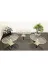 atabey home collection ATABEYÇEYİZSETİ1 3 Parça Çeyiz Seti & Sunumluk Gold Servis Tabağı Seti Çizgili & Gold Döküm Ayaklı Set & Servis Seti 3