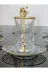 atabey home collection ODİNATABEYHOME 18 Parça Odin Çay Seti Japon Gülü Çay Kaşikli Cam Tabakli Gold Detayli 1