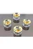 atabey home collection ŞEKERLİKAPAKLISERİ Şekerlik 1 Adet Gold Kapakli Siyah Kelebek Çerezlik & Sunumluk 3