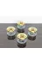 atabey home collection ŞEKERLİKAPAKLISERİ Şekerlik 2 Adet Gold Kapakli Siyah Papatya Çerezlik & Sunumluk 4