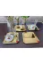atabey home collection TYC2931DE6E1AC53F1 6 Adet Kahve & Çay & Sunum Tepsisi Gold Tepsi Kiraz Dökümlü 1