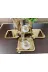 atabey home collection TYC2931DE6E1AC53F1 6 Adet Kahve & Çay & Sunum Tepsisi Gold Tepsi Kelebek Dökümlü 1