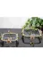 atabey home eym107-108 Kelebek Ayaklı Kare Borcam Set 1