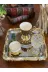 atabey home rynkahveyanı 6 Adet Kahve Yani Su Bardaği Kristalize Model - Gold Detayli 80 Ml 10 Cm 2