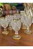 atabey home rynkahveyanı 6 Adet Kahve Yani Su Bardaği Kristalize Model - Gold Detayli 80 Ml 10 Cm 4