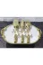 atabey home TYCL8B34MN170125353660002 Gold Servis Maşa Seti 3'lü Beyaz Kelebek/makarna/pasta/yemek/sunum Maşası Titanyum 2