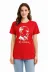 Atatürk Baskılı Tişört Kısa Kollu Bisiklet Yaka T-Shirt - Kırmızı - L - Kırmızı 1
