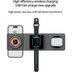 AW14 Acl 3In1 15W Çoklu Kablosuz Magsafe Kulaklık Saat Telefon Şarj Standı Apple Watch Iphone Samsung Uyumlu 1