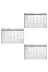 Ayder Timya P204604S3532 Manyetik Yapışkanlı Bir Aylık Program Planlayıcı Takvim 85X56 Cm (Timya/go1395) 204604 4