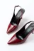 Aymood 140487AYM St-1153 Bordo Rugan Günlük Arkası Açık 9 Cm Topuklu Kadın Ayakkabı 4