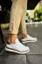Aymood 158191AYM Mn979 - Santoni Gbt Spor Erkek Ayakkabı Beyaz/taba 1