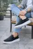 Aymood 159579AYM Jy049 Ease Bağcıksız Erkek Günlük Cilt Spor Sneaker Ayakkabı Cbt - Siyah 2