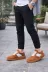 Aymood 159584AYM Jy011 Line Erkek Günlük Bağcıklı Süet Spor Sneaker Ayakkabı - Taba/beyaz 1