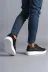 Aymood AYMSLW151 Slw151 Boost Bağcıklı Cilt Erkek Günlük Sneaker Ayakkabı Bt Siyah 2