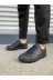 Aymood JY165AYM Jy165 Elite Bağcıklı Cilt Erkek Günlük Sneaker Ayakkabı Cst - Siyah 2
