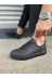 Aymood JY165AYM Jy165 Elite Bağcıklı Cilt Erkek Günlük Sneaker Ayakkabı Cst - Siyah 3