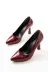 Aymood ST-001aymm St-001 Bordo Rugan Günlük 9 Cm Topuklu Stiletto Ayakkabı 3