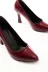 Aymood ST-001aymm St-001 Bordo Rugan Günlük 9 Cm Topuklu Stiletto Ayakkabı 4