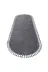 Azelya Home TYCT7AEFPN168698557433176 Oval Puffy Peluş Ponpon Saçaklı Kesme Rulo Halı/yolluk Antrasit Azl 1