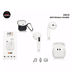 b8N59FrSuX Subzero Aır5 Sw29 Kılıf Hediyeli Wıreless Beyaz Bluetooth Kulaklık 1