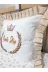 Baby Clime 1.KIRLENT Nakışlı Kırlent Bebek Isimli 40X40 Cm Içi Dolgulu Fırfırlı Kırlent Kahverengi 4