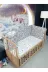 Baby Clime KOR-60120-1. 60X120 Beşik Kenar Korumalık 4 Parça - Gri Çiçek Yıldız Desen (Çarşaf Hariç) 3