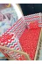 Baby Clime KOR-60120-1. 60X120 Beşik Kenar Korumalık 4 Parça - Kırmızı Zigzag Yıldız Desen (Çarşaf Hariç) 3