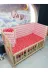Baby Clime KOR-60120-1. 60X120 Beşik Kenar Korumalık 4 Parça - Kırmızı Ince Zigzag Yıldız Desen (Çarşaf Hariç) 1