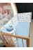 Baby Clime KOR-60120-1. 60X120 Beşik Kenar Korumalık 4 Parça - Mavi Ay Yıldız Desen (Çarşaf Hariç) 3