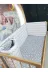 Baby Clime KOR-70130-1. 70X130 Beşik Için Yan Koruma 4 Parça - Gri Ince Zigzag Yıldız Desen (Çarşaf Hariç) 3
