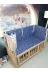 Baby Clime KOR-70130-1. 70X130 Beşik Kenar Korumalık 4 Parça - Lacivert Yıldız Desen (Çarşaf Hariç) 3